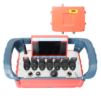 Convertidor de Frecuencia Industrial, Terminal de Control Inalámbrico con 7 Palancas de Mando y Pantalla LCD para Camión Bomba de Concreto de 6 Etapas