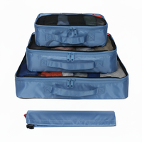 OEM ODM Logo personnalisé Organisateur de bagages Sac de rangement de voyage Basics Ensemble de 4 cubes d'emballage de compression de voyage