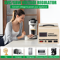 Régulateur de tension automatique stabilisateur de tension alternatif monophasé 110V 220V CKMINE de type servomoteur AVR 3kva 2kva 1kva AC DC