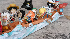 Gran oferta, figura de Anime de una pieza, sombrero de paja GK, conjunto de barco Dragón, <span class=keywords><strong>Luffy</strong></span> Zoro Sanji <span class=keywords><strong>Chopper</strong></span>, modelo de estatua coleccionable al por mayor - Product Image 5