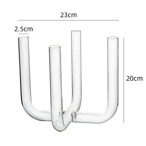 <span class=keywords><strong>Vase</strong></span> à fleurs en verre avec logo personnalisé <span class=keywords><strong>Vase</strong></span> en cristal de qualité supérieure au design unique - Product Image 2