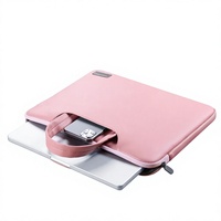 Porte-documents pour ordinateur portable en cuir PU, étui pour ordinateur portable de 14 pouces, compatible avec Apple Huawei pour 15/16 pouces, antichoc, étanche, portable