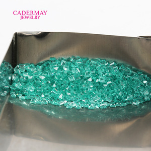 Cadermay Paraiba Blue Yag Loose Gemstones Square Synthetic Lab Created For Jewelry Making - Product Image 4