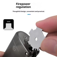 Régulateur de plaque de réglage de gaz compact en acier inoxydable amélioré pour briquets ; Outil portable universel de réglage de gaz pour le remplissage