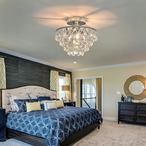 Plafonnier moderne <span class=keywords><strong>LED</strong></span> en cristal Design de luxe américain transfrontalier pour restaurant chambre porche pour <span class=keywords><strong>Amazon</strong></span> spécialise fer bas - Product Image 6