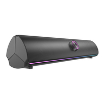 Haut-parleurs d'ordinateur de jeu RGB Super Bass Light USB/sans fil Réglage de l'égalisation Croisement bidirectionnel pour le bureau de musique de jeu de film