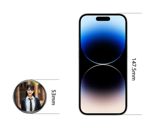 Insignias Electrónicas E87, Pin Digital LED con Control Táctil para Subir Fotos, GIFs y Videos, Regalo para Fanáticos - Product Image 5