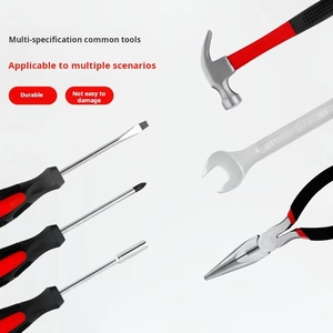 Nouvelle boîte à outils avec clés à fourche, 148 pièces, ensemble d'outils à main pour la réparation quotidienne - Product Image 5