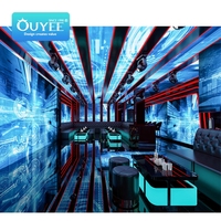 Typical Party Club Furnishing Night Pub Decoration DJ LED Light Night Club Sofa Sets