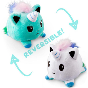 Sevimli Flip kedi köpek peluş oyuncak 15cm geri dönüşümlü renk Flip Unicorn çizgi film bebeği peluş oyuncak s - Product Image 3