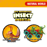 Voiture à inertie personnalisée pour enfants, insecte, fourmi, dinosaure, animaux réalistes, jouet éducatif à rétrofriction pour garçons, décoration de bureau