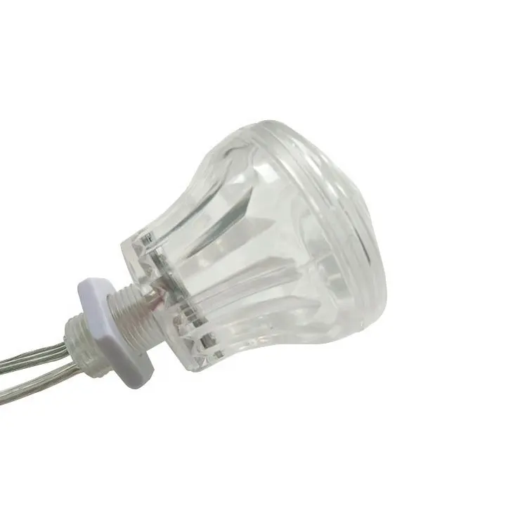 버섯 램프 60mm 픽셀 rgb, 페어그라운드 카보 숑 led 라이트, 방수 카보 숑 램프 led rgb