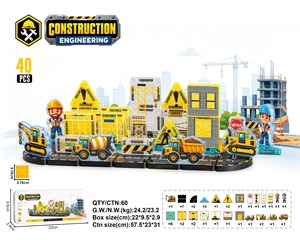 40 pièces de tuiles magnétiques <span class=keywords><strong>sur</strong></span> le thème de <span class=keywords><strong>la</strong></span> <span class=keywords><strong>police</strong></span> de 3,75 cm, blocs de construction éducatifs STEM pour enfants, pour créer des scènes de ville, jeu de rôle, cadeau pour garçons et filles - Product Image 4