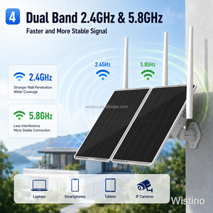 Router Solar Wistino con Tarjeta <span class=keywords><strong>SIM</strong></span> 4G, Batería de 30000 mAh, Panel Solar Dual de 15W+15W, Cámara de Vigilancia con Video, Cámara de Seguridad de 5 GHz y 2.4 GHz - Product Image 4