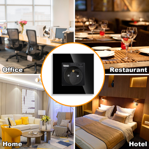 Bingoelec nhà pháp phích cắm điện Schuko điện sạc nhanh Loại C tường ổ cắm với cổng <span class=keywords><strong>USB</strong></span> - Product Image 6