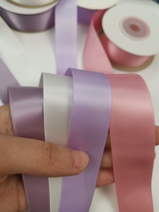 Sản Xuất 196 Màu Sắc 4Cm 38Mm Tái Chế <span class=keywords><strong>Polyester</strong></span> Đôi Mặt Bên Ruban 1.5 Inch 1 1/2 Inch Satin Ribbon 100 Bãi Cuộn - Product Image 5