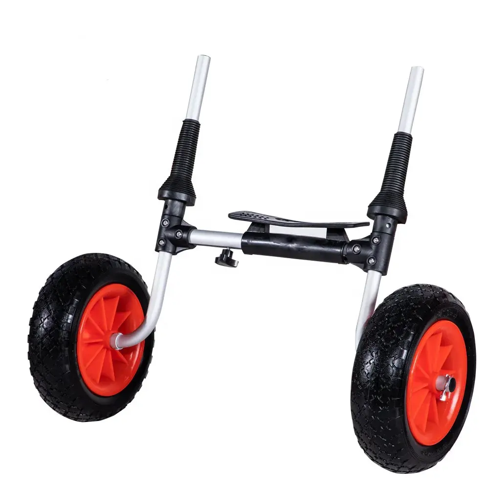 Có thể gập lại scupper Kayak canoe tay Kayak Dolly bunker Kayak Dolly Dolly với Flat bánh xe miễn phí