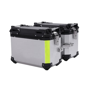 38L Aluminum Motorcycle Side Box Tail Box Storage Luggage Cases