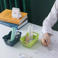 Boîte de rangement en plastique robuste, organisateur de bureau multifonctionnel, boîtes de rangement pour chambre à coucher, bureau, salle de bain, cuisine