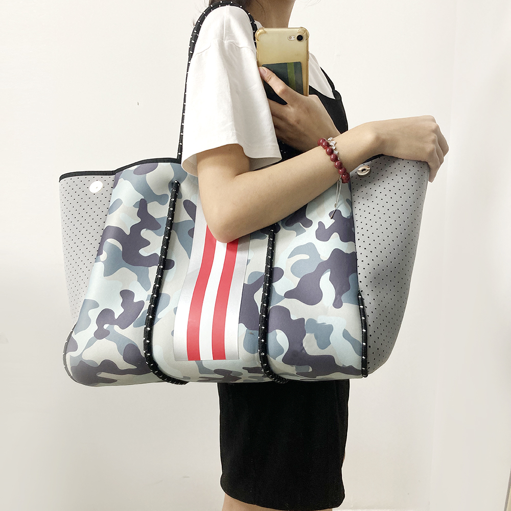 Эксклюзивная Летняя Пляжная Сумка-тоут из неопрена, женские сумки, неопреновая сумка, легкая и Мягкая тканевая вместительная и Высококачественная сумка
