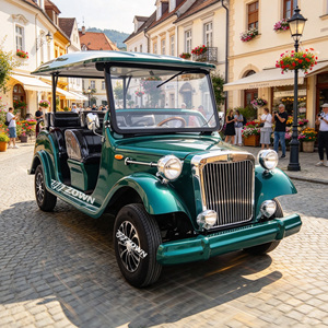 ZOWN Factory Price <b>Electric</b> Vintage Sightseeing <b>Car</b> 4KW Motor 30km/h Speed 5/8/11/14 Seats - Product Image 1