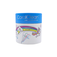 CoralClean – Bâtonnets de fil dentaire biodégradables écologiques à la menthe pour enfants, 150 pièces, emballage papier, certifiés CE ISO, cure-dents jetables