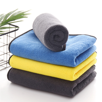 Serviette de voiture 800Gsm séchage de microfibres 60X40 serviette en microfibre double couleur serviette épaisse en microfibre pour voiture