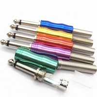Cantell colokan 1/4 inci 6.35mm TS 6.35mm, colokan jantan 6.35mm 6.5mm konektor jack