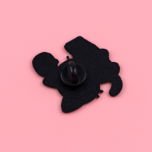 Spilla Smaltata 'SEE <span class=keywords><strong>NO</strong></span> <span class=keywords><strong>MONEY</strong></span>' Unisex, Accessorio di Moda in Metallo Placcato Nichel Nero, Design 3D, Regalo per le Festività - Product Image 3