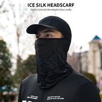 Masque facial respirant en soie glacée polyester TOSUOD, protection UV pour le cyclisme, cache-cou sans couture, évacuation de la transpiration, sport, été, équitation