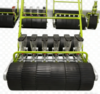 Semoir manuel à pousser à la main, machine à planter les légumes à 6 rangs pour la plantation d'oignons à la ferme et à domicile