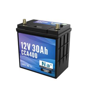 Batterie de démarrage/arrêt au sodium-ion 12V 30Ah pour voiture, fabrication OEM ODM -40°C ℃   Démarreur à haute performance CCA - Product Image 5