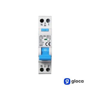 Disyuntor Diferencial Gloca JXL30 1P+N 10A 30mA 250V C10 Montaje DIN 1 Módulo - Product Image 4
