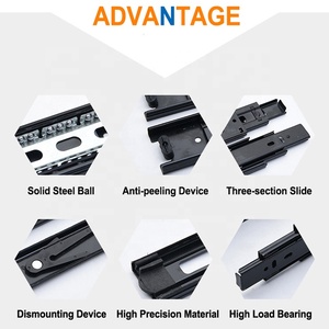 Bóng mang ngăn kéo trượt Kính thiên văn kênh có thể điều chỉnh giấu vẽ hướng dẫn ngăn kéo thanh trượt đường sắt - Product Image 5