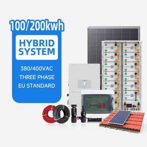 ระบบพลังงานแสงอาทิตย์แบบไฮบริด 380V 50Hz ราคาขายส่ง 50kwh 100kwh 200kwh ระบบโซลาร์เซลล์สำหรับบ้านแบบออฟกริด ชุดอุปกรณ์ครบชุด - Product Image 2