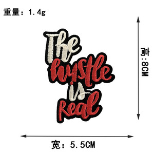 Patch Bordir Pinggiran Hitam untuk Disetrika, Motif Kecemasan Sosial, Suasana Baik, Mereka Tidak Seperti Kami, Kata-kata Berwarna-warni, untuk Dekorasi Topi dan Tas - Product Image 4