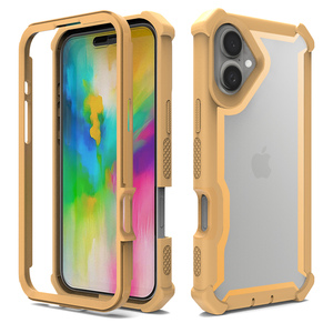 Cover Robusta a 360 Gradi, Armatura Spaziale Antiurto, Custodia Protettiva Trasparente Resistente per <span class=keywords><strong>iPhone</strong></span> 16 - Product Image 5