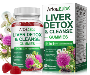 ArtoaLabs susu organik Thistle Liver Detox membersihkan Gummies ekstrak Herbal suplemen untuk pertahanan kekebalan tubuh - Product Image 5