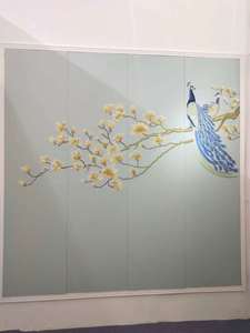Op Maat Gemaakt Modern 3d Lederen Borduurwerk Behang Klassiek Interieur Decoratie Waterdicht Vuurvast Functie Wandbord - Product Image 5