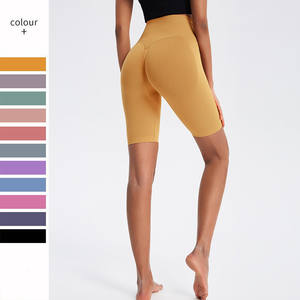 SHINBENE 8 "da donna senza cuciture fino al ginocchio a vita alta da Fitness con scricchiolatura da corsa per Yoga pantaloncini - Product Image 3