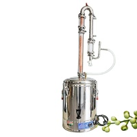 Petite machine à hydrolat d'huile essentielle pour usage domestique, en acier inoxydable, qualité alimentaire, appareil de distillation et de purification pour la fabrication de liqueurs
