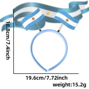 2026 China VS-<span class=keywords><strong>Canada</strong></span>-Mexico Fans Haarband met vlag en strik voor cheerleaders, gemaakt met semi-manuele semi-mechanische techniek - Product Image 5