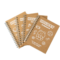 5 onglets de diviseur d'index colorés par sujet Cahier à couverture rigide A5 Oemodm Reliure à deux fils Couverture en matériau Pp