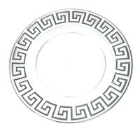 Vente chaude clair doré chargeur plaque léger PS plaque en plastique décoration de mariage/fête produit durable durable