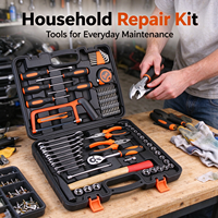 Ensemble d'outils professionnels, assortiment d'outils à main pour garage automobile, atelier de réparation, clé à molette réglable, clé hexagonale, accessoires