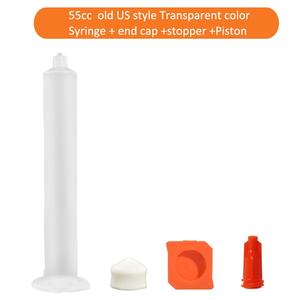 Cartuchos de barril de jeringa estilo antiguo de EE. UU. 3cc 5cc 10cc 30cc 55c Color transparente para equipo dispensador automático de pegamento - Product Image 6