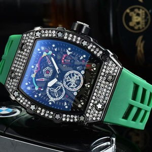 Reloj de Cuarzo para Hombre con Incrustaciones de Diamantes Estilo Europeo Richards, con Tres Agujas y Fecha, Deportivo y Moderno, Superventas - Product Image 6