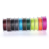 Ligne de pêche multifilament 50M durable tresse 4 brins de pêche 20lb ligne de pêche lestée PE