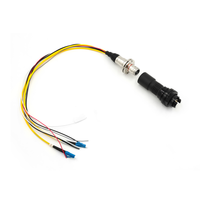 Adaptateur hybride à fibre optique à faisceau étendu MIL-DTL-83526 GAOFU-HMA SMPTE FXW, étanche IP68, monomode, compatible 5G, en métal