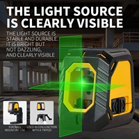 Instrument de nivellement automatique au laser infrarouge vert à cinq lignes de haute précision SP02 de deuxième génération pour sols et murs, fabriqué en Chine